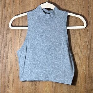 Lululemon All Yours Mock Neck Crop Tank Sz4 PTP 15